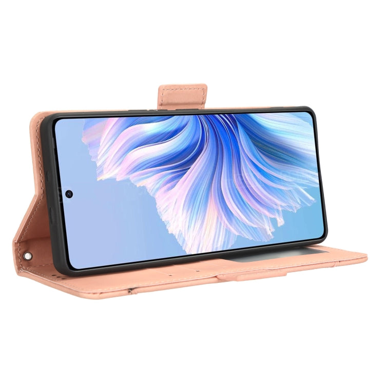 Skin Feel Calf Texture Card Slots Leather Phone Case, For Tecno Camon 20 Pro