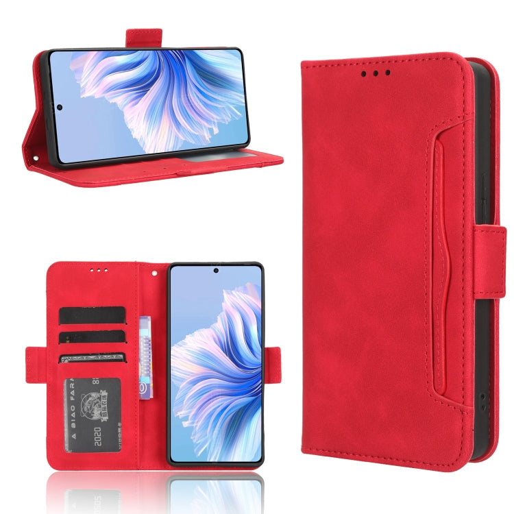 Skin Feel Calf Texture Card Slots Leather Phone Case, For Tecno Camon 20 Pro