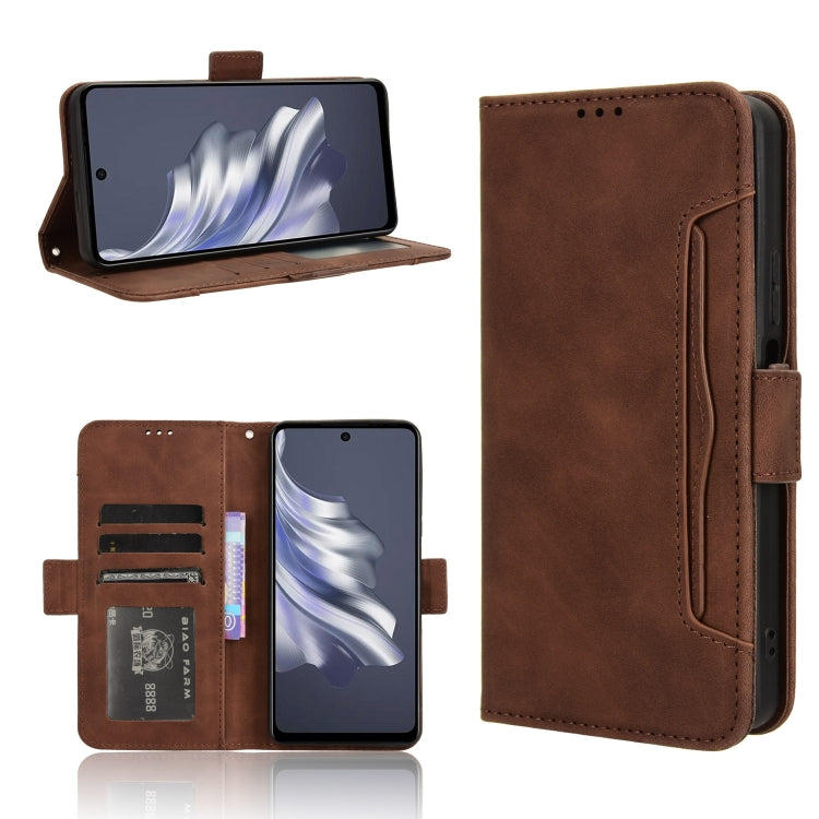 Skin Feel Calf Texture Card Slots Leather Phone Case, For Tecno Pova 5 Pro, For Tecno Pova Neo 3, For Tenco Pova 5 4G, For Tecno Camon 20 Premier 5G