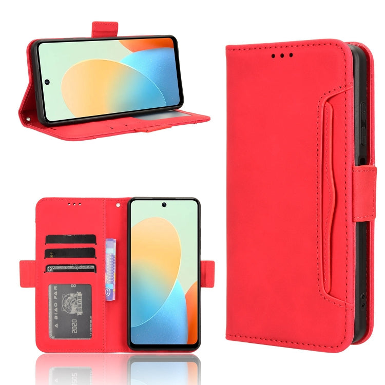 Skin Feel Calf Texture Card Slots Leather Phone Case, For Tecno Pova 5 Pro, For Tecno Pova Neo 3, For Tenco Pova 5 4G, For Tecno Camon 20 Premier 5G