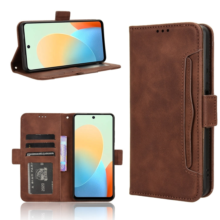 Skin Feel Calf Texture Card Slots Leather Phone Case, For Tecno Pova 5 Pro, For Tecno Pova Neo 3, For Tenco Pova 5 4G, For Tecno Camon 20 Premier 5G
