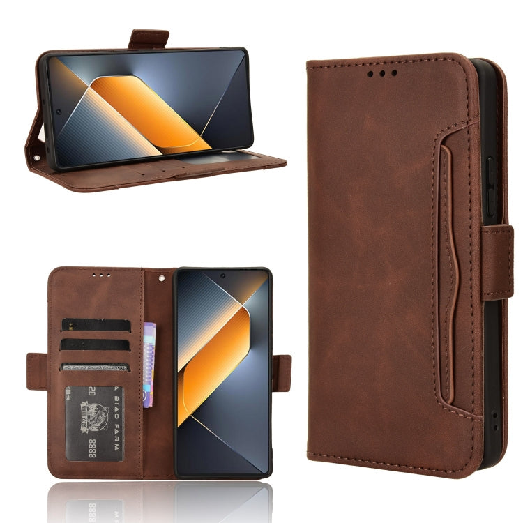Skin Feel Calf Texture Card Slots Leather Phone Case, For Tecno Pova 5 Pro, For Tecno Pova Neo 3, For Tenco Pova 5 4G, For Tecno Camon 20 Premier 5G
