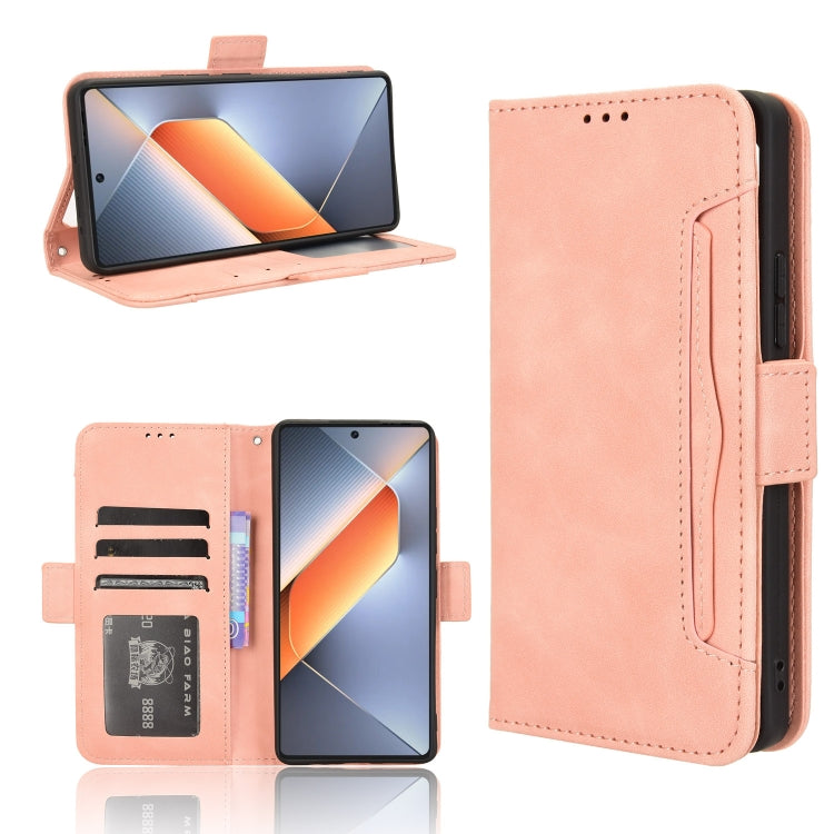 Skin Feel Calf Texture Card Slots Leather Phone Case, For Tecno Camon 30 Pro 5G, For Tecno Camon 30 5G / 4G, For Tecno Pova 6 Pro 5G, For Tecno Spark 20 Pro+ 4G KJ7
