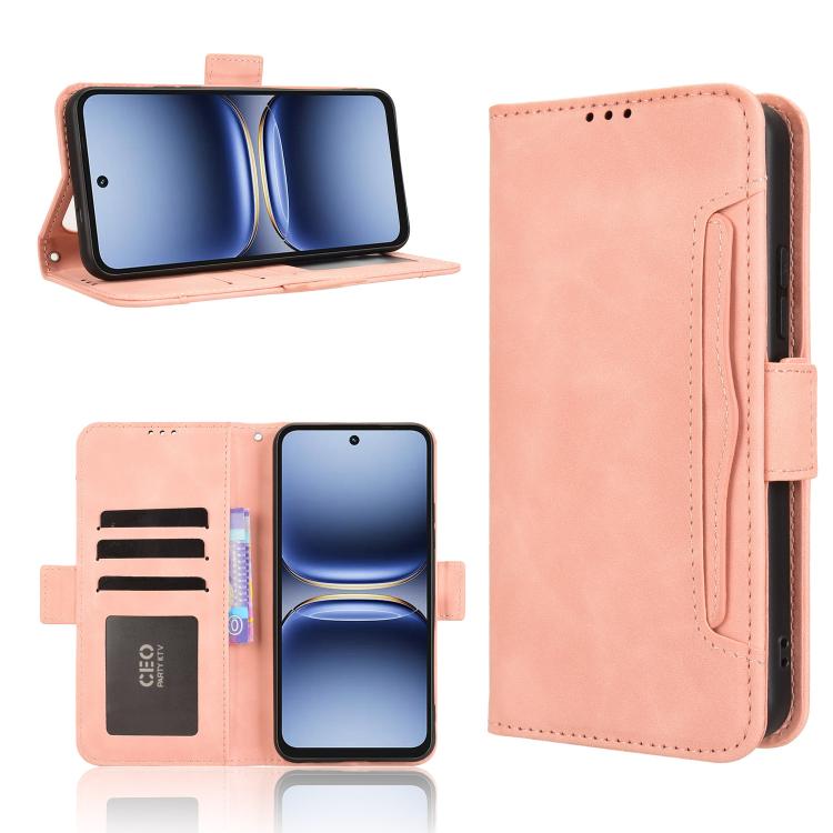 Skin Feel Calf Texture Card Slots Leather Phone Case, For Tecno Pova 7 4G, For Tecno Spark Go 2 4G, For Tecno Pova Curve 5G, For Tecno Camon 40 Pro 4G / 5G