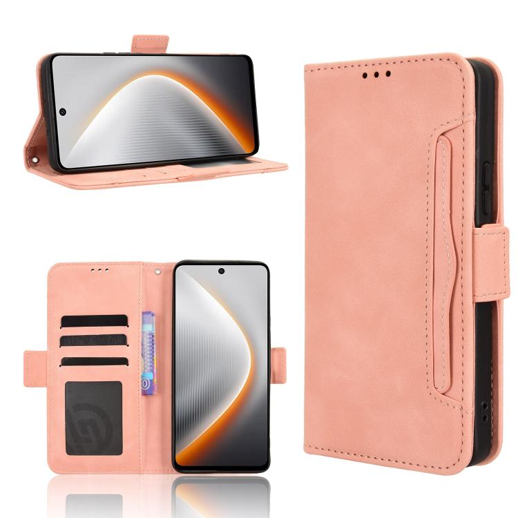 Skin Feel Calf Texture Card Slots Leather Phone Case, For Tecno Spark 40 Pro+ 4G, For Tecno Spark 40 Pro 4G, For Tecno Spark 40 4G, For Tecno Pova 7 Ultra 5G