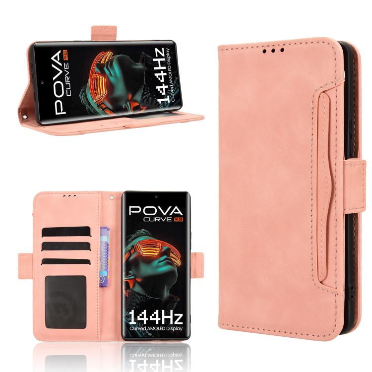 Skin Feel Calf Texture Card Slots Leather Phone Case, For Tecno Pova 7 4G, For Tecno Spark Go 2 4G, For Tecno Pova Curve 5G, For Tecno Camon 40 Pro 4G / 5G