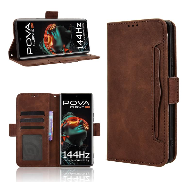 Skin Feel Calf Texture Card Slots Leather Phone Case, For Tecno Camon 40 Premier 5G, For Tecno Camon 40 4G, For Tecno Camon 30S 4G / 30S Pro 4G, For Tecno Pova 6 Neo 5G / Spark 30 5G