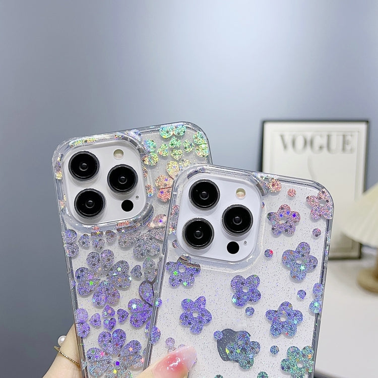 Little Star Series Glitter Powder TPU Phone Case, For iPhone 14, For iPhone 14 Pro