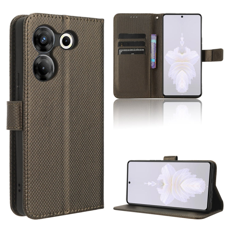 Diamond Texture Leather Phone Case, For Tecno Camon 20 Pro