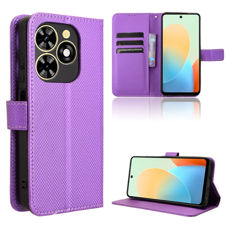 Diamond Texture Leather Phone Case, For Tecno Spark 20 4G, For Tecno Pova 5 Pro, For Tecno Pova Neo 3, For Tenco Pova 5