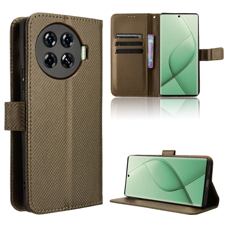 Diamond Texture Leather Phone Case, For Tecno Spark 20 Pro 4G, For Tecno Spark Go 2024, For Tecno Spark 20 4G, For Tecno Pova 5 Pro