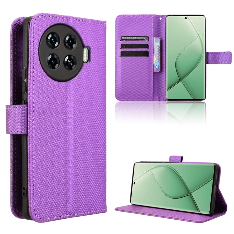 Diamond Texture Leather Phone Case, For Tecno Camon 30 Pro 5G, For Tecno Camon 30 5G / 4G, For Tecno Pova 6 Pro 5G, For Tecno Spark 20 Pro+ 4G