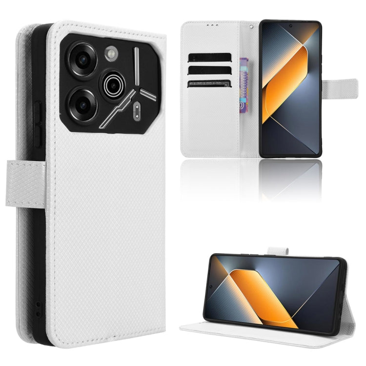 Diamond Texture Leather Phone Case, For Tecno Spark 20 Pro 4G, For Tecno Spark Go 2024, For Tecno Spark 20 4G, For Tecno Pova 5 Pro