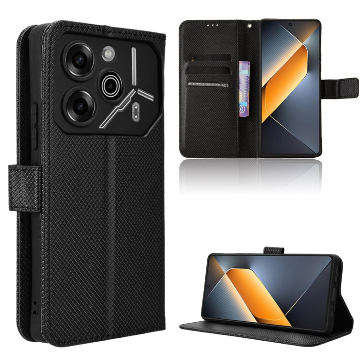 Diamond Texture Leather Phone Case, For Tecno Spark 20 Pro 4G, For Tecno Spark Go 2024, For Tecno Spark 20 4G, For Tecno Pova 5 Pro