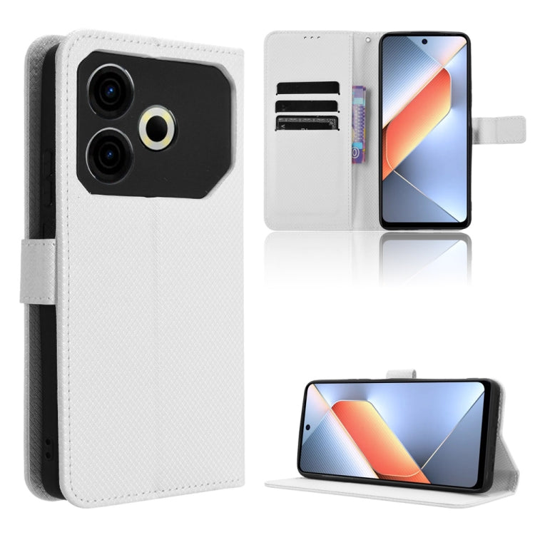 Diamond Texture Leather Phone Case, For Tecno Camon 30 Pro 5G, For Tecno Camon 30 5G / 4G, For Tecno Pova 6 Pro 5G, For Tecno Spark 20 Pro+ 4G