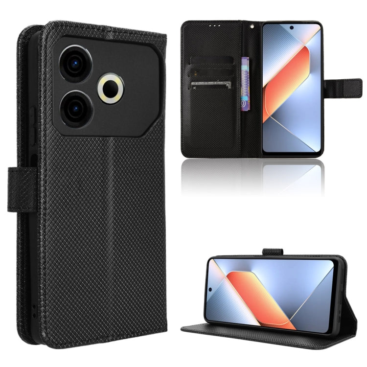 Diamond Texture Leather Phone Case, For Tecno Camon 30 Pro 5G, For Tecno Camon 30 5G / 4G, For Tecno Pova 6 Pro 5G, For Tecno Spark 20 Pro+ 4G