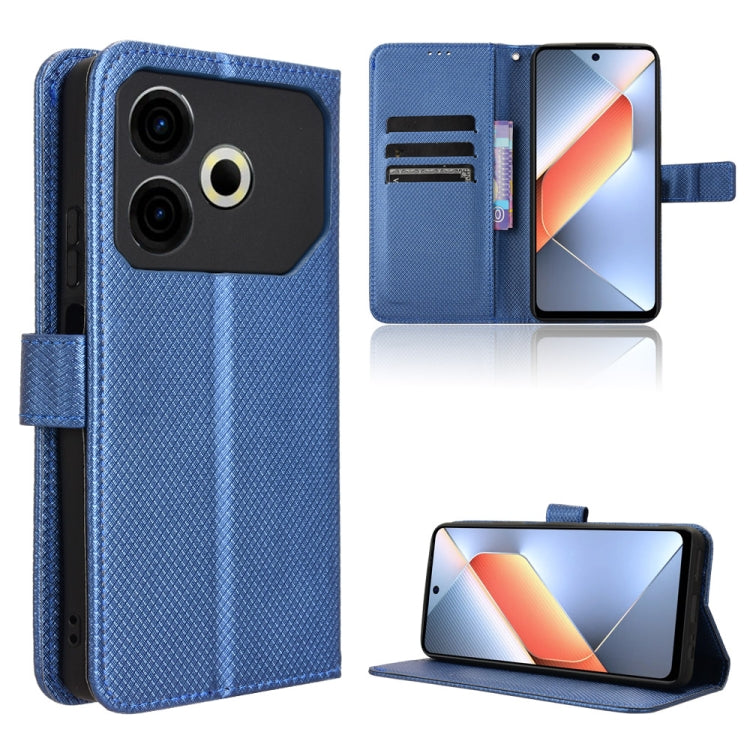 Diamond Texture Leather Phone Case, For Tecno Camon 30 Pro 5G, For Tecno Camon 30 5G / 4G, For Tecno Pova 6 Pro 5G, For Tecno Spark 20 Pro+ 4G