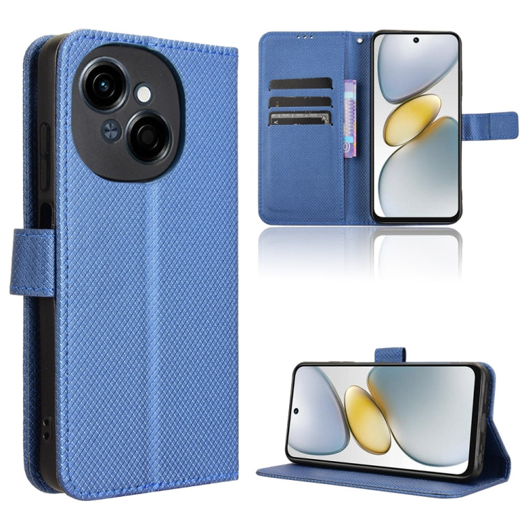 Diamond Texture Leather Phone Case, For Tecno Spark 20 Pro 5G, For Tecno Camon 30 Premier 5G, For Tecno Pova 6 Neo 4G, For Tecno Pova 6 4G