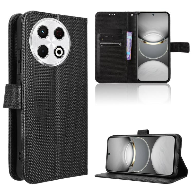 Diamond Texture Leather Phone Case, For Tecno Spark 30 Pro 4G, For Tecno Spark 30 4G, For Tecno Spark Go 1 / Pop 9 / Spark Go 2025, For Tecno Spark 30C 4G