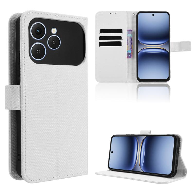 Diamond Texture Leather Phone Case, For Tecno Spark 40 Pro+ 4G, For Tecno Spark 40 Pro 4G, For Tecno Spark 40 4G, For Tecno Pova 7 Ultra 5G