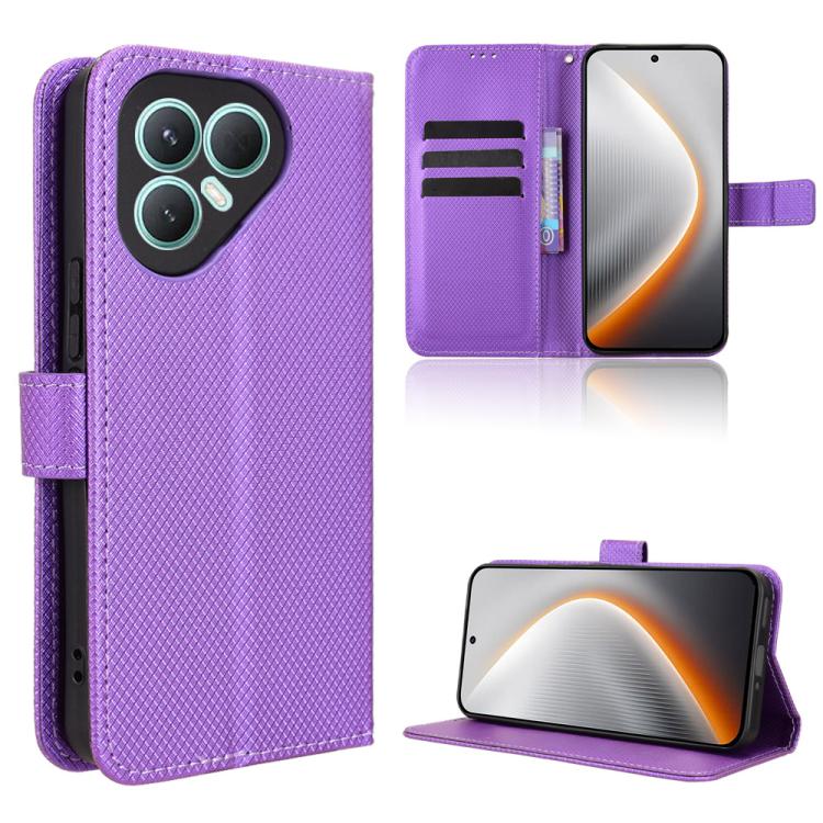 Diamond Texture Leather Phone Case, For Tecno Pova 7 4G, For Tecno Spark Go 2 4G, For Tecno Pova Curve 5G, For Tecno Camon 40 Pro 4G / 5G