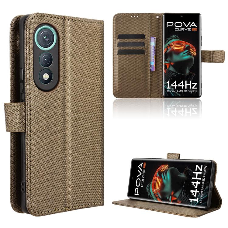 Diamond Texture Leather Phone Case, For Tecno Camon 40 Premier 5G, For Tecno Camon 40 4G, For Tecno Camon 30S 4G / 30S Pro 4G, For Tecno Pova 6 Neo 5G / Spark 30 5G