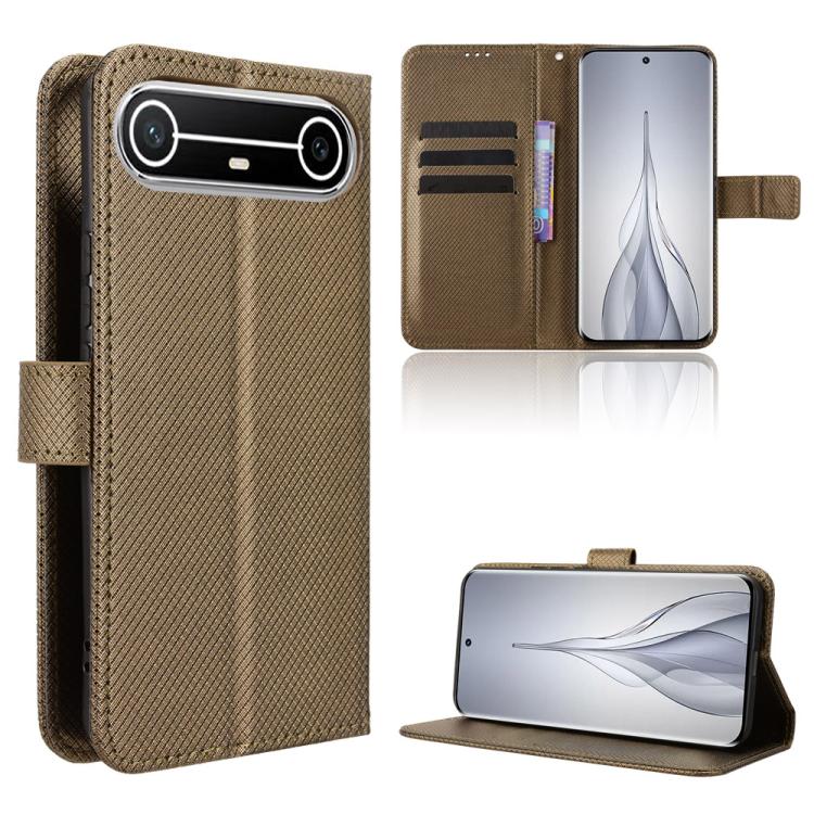 Diamond Texture Leather Phone Case, For Tecno Spark Slim, For Tecno Spark 40C, For Tecno Pova 7 Pro 5G, For Tecno Pova 7 5G