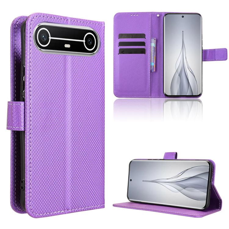 Diamond Texture Leather Phone Case, For Tecno Spark Slim, For Tecno Spark 40C, For Tecno Pova 7 Pro 5G, For Tecno Pova 7 5G