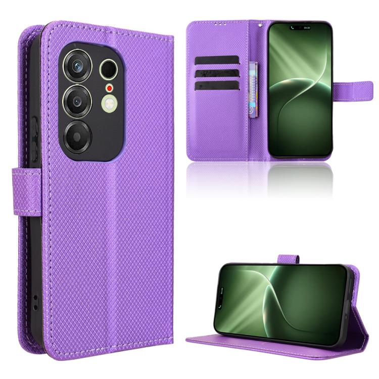 Diamond Texture Leather Phone Case, For Tecno Spark Slim, For Tecno Spark 40C, For Tecno Pova 7 Pro 5G, For Tecno Pova 7 5G