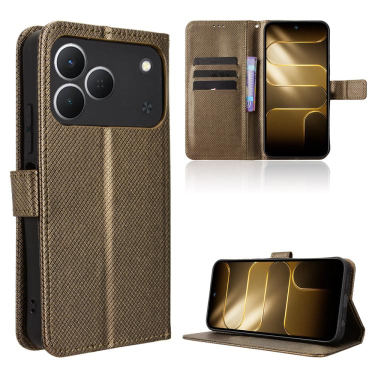 Diamond Texture Leather Phone Case, For Tecno Pova Curve 2 5G, For Tecno Camon 50 Pro 4G, For Tecno Camon 50 4G, For Tenco Spark Go 3