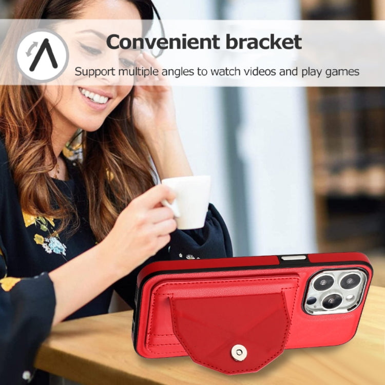 Shockproof Leather Phone Case with Card Holder, For iPhone 14 Pro, For iPhone 15 Plus, For iPhone 15, For iPhone 14 Pro Max