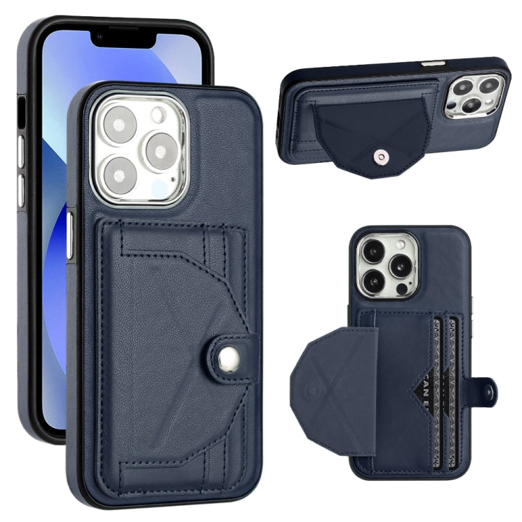 Shockproof Leather Phone Case with Card Holder, For iPhone 14 Pro, For iPhone 15 Plus, For iPhone 15, For iPhone 14 Pro Max