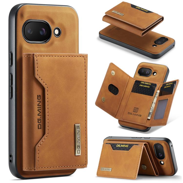 DG.MING M2 Series 3-Fold Multi Card Bag + Magnetic Phone Case, For Google Pixel 10a, For Google Pixel 9a, For Google Pixel 9 Pro XL, For Google Pixel 9 / 9 Pro