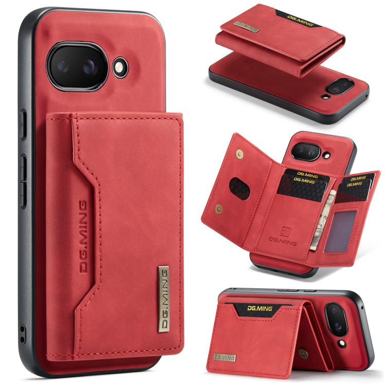 DG.MING M2 Series 3-Fold Multi Card Bag + Magnetic Phone Case, For Google Pixel 10a, For Google Pixel 9a, For Google Pixel 9 Pro XL, For Google Pixel 9 / 9 Pro