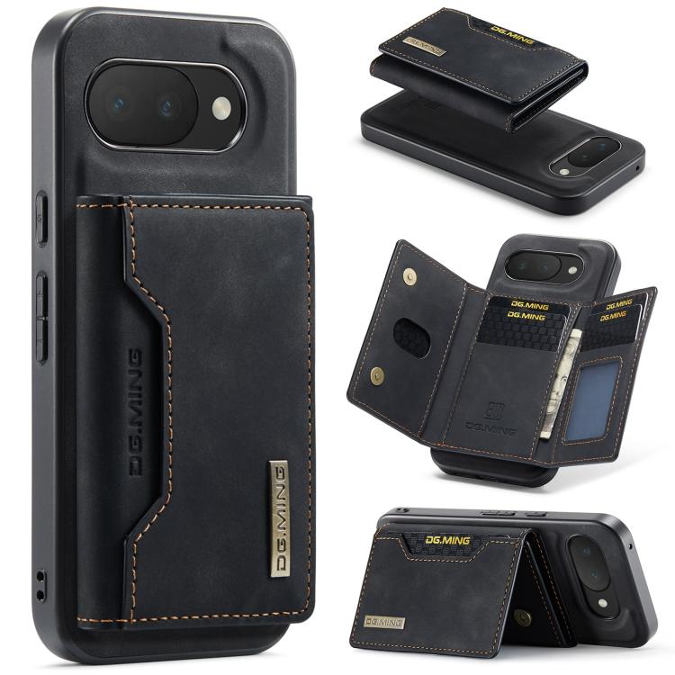 DG.MING M2 Series 3-Fold Multi Card Bag + Magnetic Phone Case, For Google Pixel 10a, For Google Pixel 9a, For Google Pixel 9 Pro XL, For Google Pixel 9 / 9 Pro