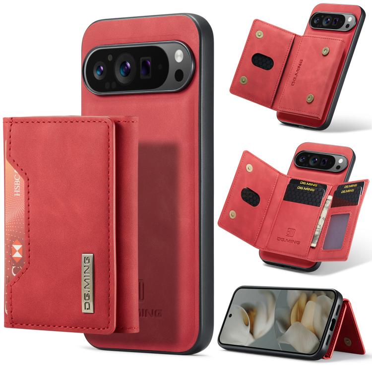 DG.MING M2 Series 3-Fold Multi Card Bag + Magnetic Phone Case, For Google Pixel 10a, For Google Pixel 9a, For Google Pixel 9 Pro XL, For Google Pixel 9 / 9 Pro