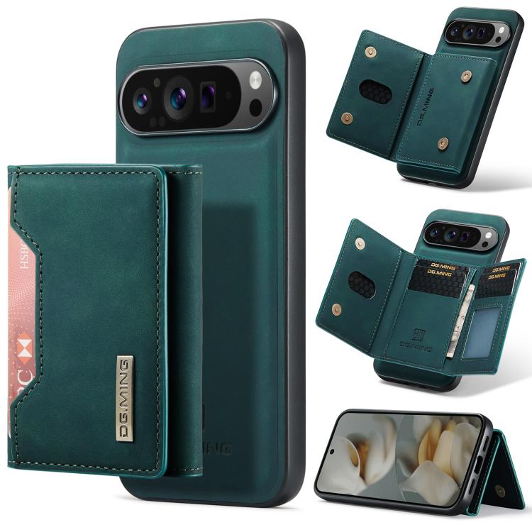 DG.MING M2 Series 3-Fold Multi Card Bag + Magnetic Phone Case, For Google Pixel 10a, For Google Pixel 9a, For Google Pixel 9 Pro XL, For Google Pixel 9 / 9 Pro