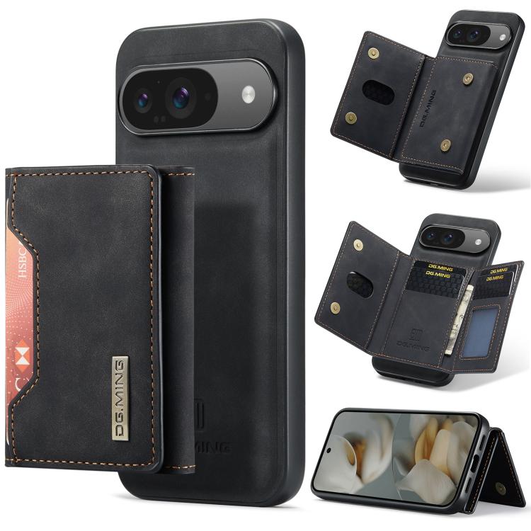 DG.MING M2 Series 3-Fold Multi Card Bag + Magnetic Phone Case, For Google Pixel 10a, For Google Pixel 9a, For Google Pixel 9 Pro XL, For Google Pixel 9 / 9 Pro
