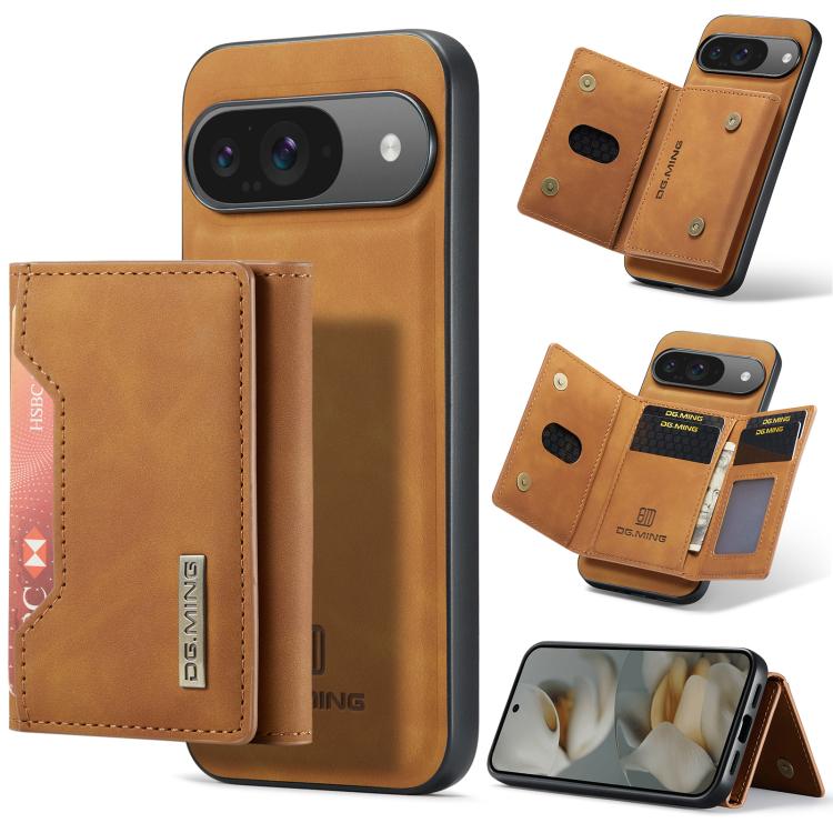 DG.MING M2 Series 3-Fold Multi Card Bag + Magnetic Phone Case, For Google Pixel 10a, For Google Pixel 9a, For Google Pixel 9 Pro XL, For Google Pixel 9 / 9 Pro