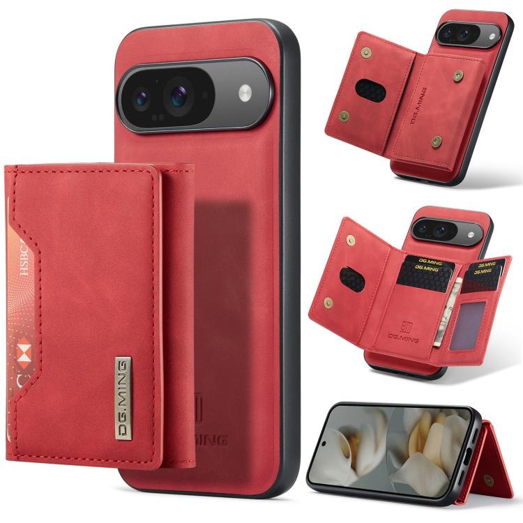 DG.MING M2 Series 3-Fold Multi Card Bag + Magnetic Phone Case, For Google Pixel 10a, For Google Pixel 9a, For Google Pixel 9 Pro XL, For Google Pixel 9 / 9 Pro