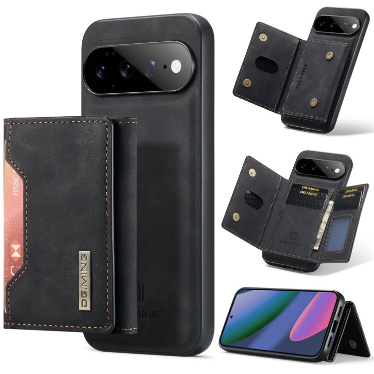 DG.MING M2 Series 3-Fold Multi Card Bag + Magnetic Phone Case, For Google Pixel 10a, For Google Pixel 9a, For Google Pixel 9 Pro XL, For Google Pixel 9 / 9 Pro