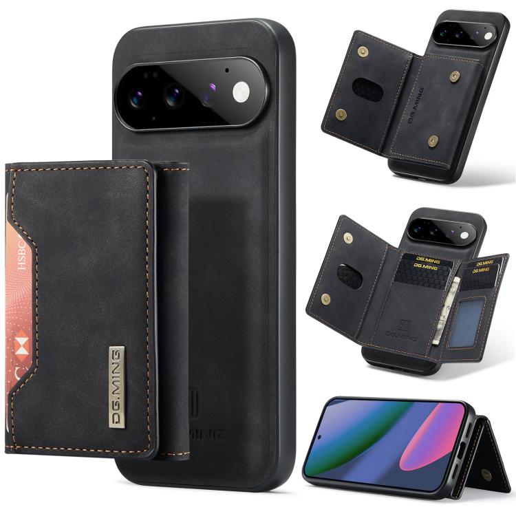DG.MING M2 Series 3-Fold Multi Card Bag + Magnetic Phone Case, For Google Pixel 10a, For Google Pixel 9a, For Google Pixel 9 Pro XL, For Google Pixel 9 / 9 Pro