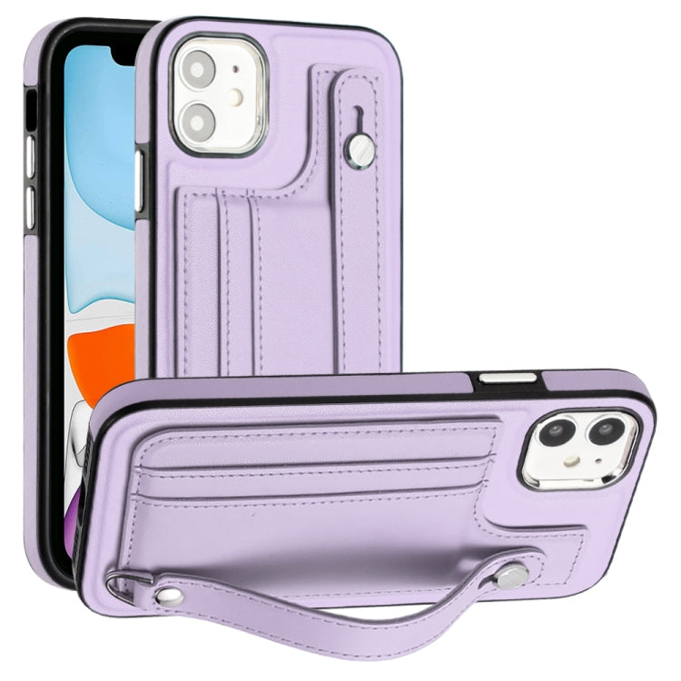 Shockproof Leather Phone Case with Wrist Strap, For iPhone 12 Pro Max, For iPhone 11, For iPhone 11 Pro, For iPhone 11 Pro Max
