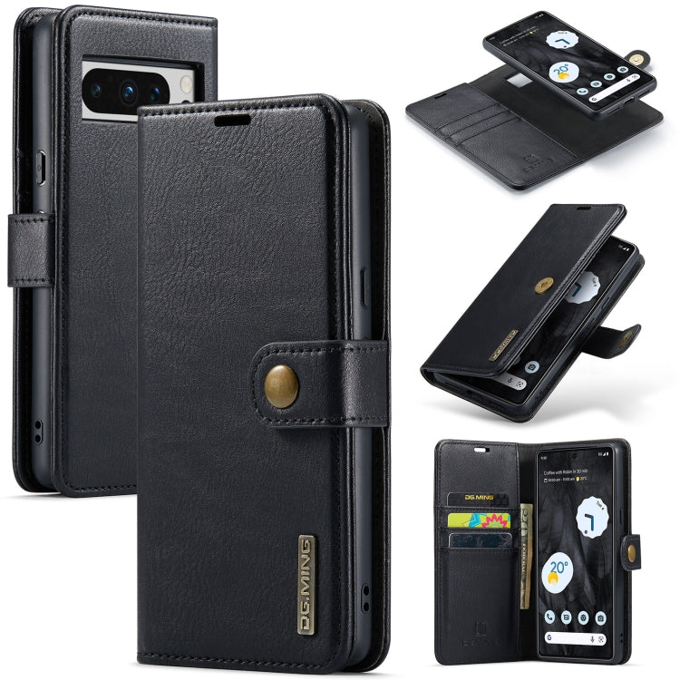DG.MING Crazy Horse Texture Detachable Magnetic Leather Phone Case, For Google Pixel 8, For Google Pixel 7a