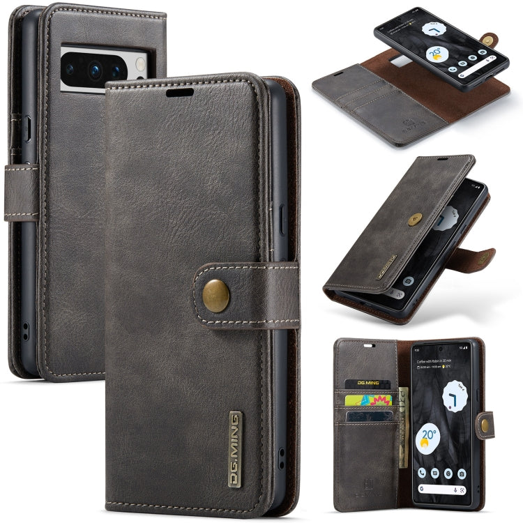 DG.MING Crazy Horse Texture Detachable Magnetic Leather Phone Case, For Google Pixel 8, For Google Pixel 7a