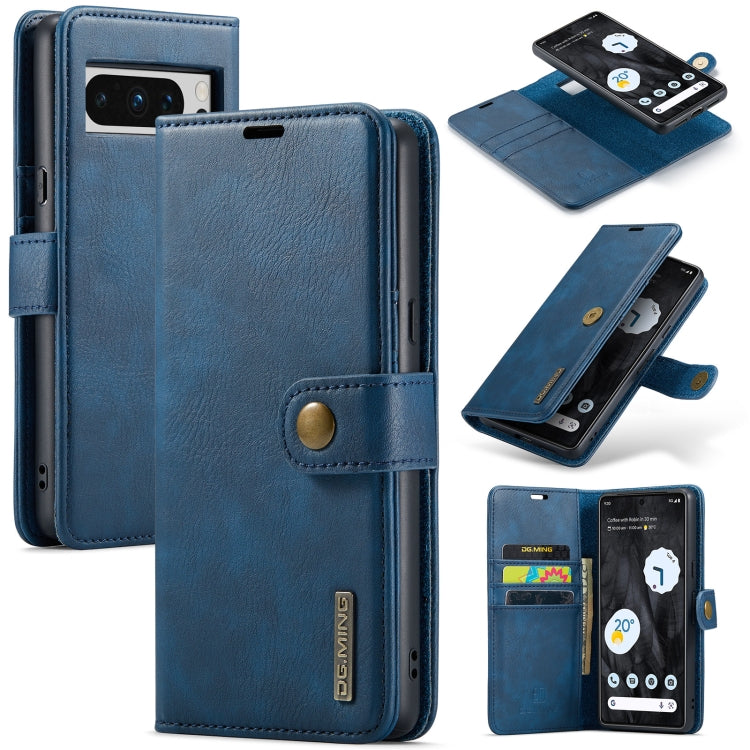 DG.MING Crazy Horse Texture Detachable Magnetic Leather Phone Case, For Google Pixel 8, For Google Pixel 7a