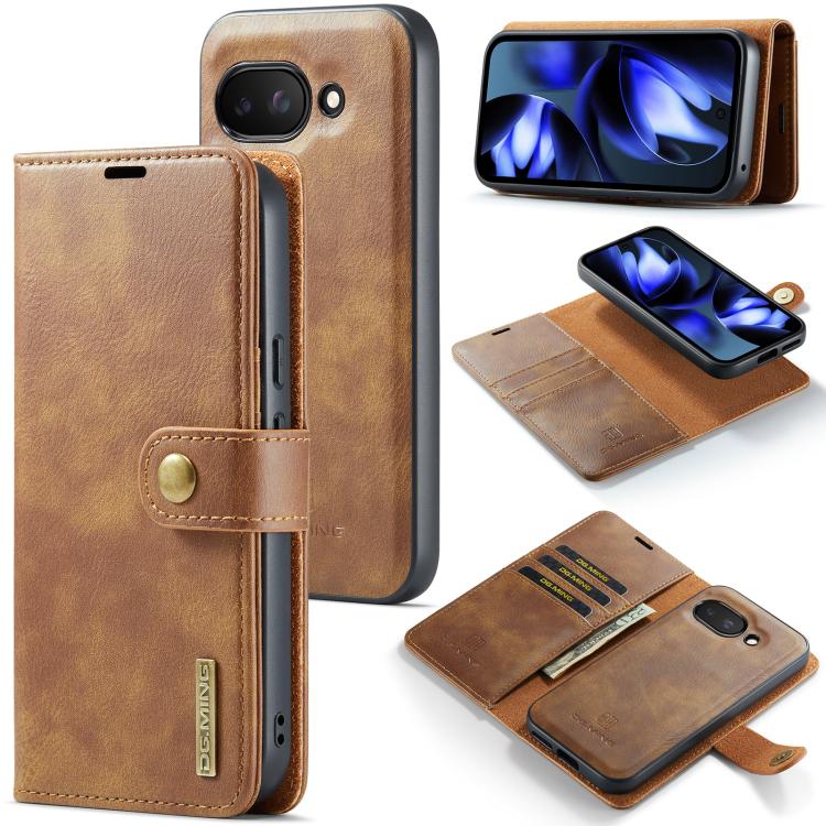 DG.MING Crazy Horse Texture Detachable Magnetic Leather Phone Case, For Google Pixel 8, For Google Pixel 7a