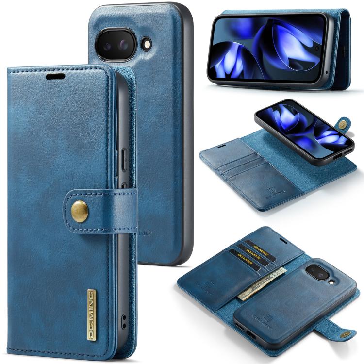 DG.MING Crazy Horse Texture Detachable Magnetic Leather Phone Case, For Google Pixel 10a, For Google Pixel 9a, For Google Pixel 8a, For Google Pixel 8 Pro