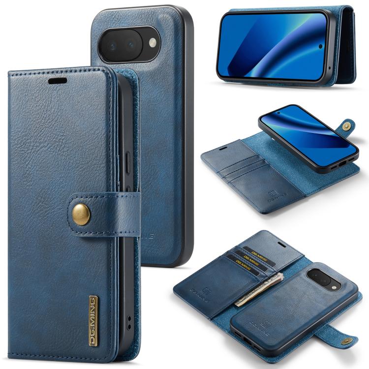 DG.MING Crazy Horse Texture Detachable Magnetic Leather Phone Case, For Google Pixel 10a, For Google Pixel 9a, For Google Pixel 8a, For Google Pixel 8 Pro