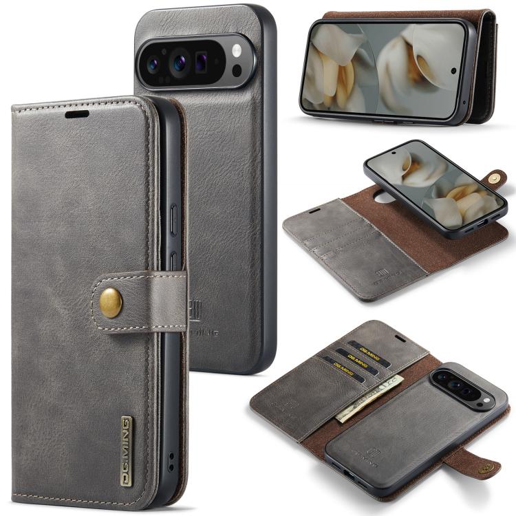 DG.MING Crazy Horse Texture Detachable Magnetic Leather Phone Case, For Google Pixel 8, For Google Pixel 7a